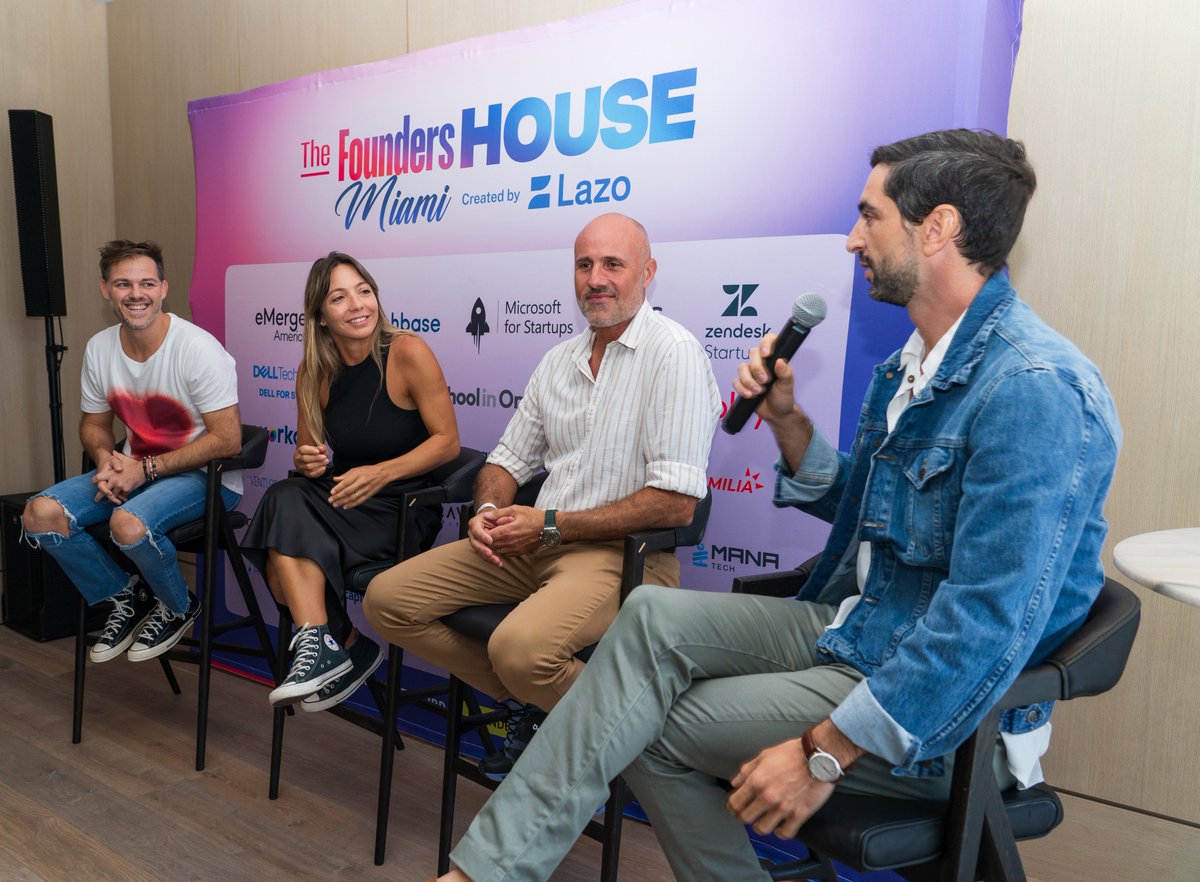 joinlazo's tweet image. Let&apos;s hit rewind ⏪ and go back to week 2 of the #FoundersHouse 🏡 to relive a recap of all the #highlights it brought us 👇🏼

This #MiamiTechMonth was unforgettable, all thanks to you, the ones who were part of Founders House 💜