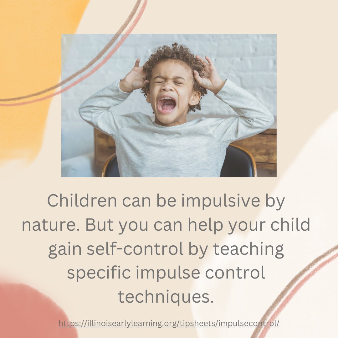 Excitement, joy, anger, frustration, and disappointment are all parts of growing up. Learning how and when to show these emotions is known as impulse control. Here are some facts about impulse control: illinoisearlylearning.org/tipsheets/impu…