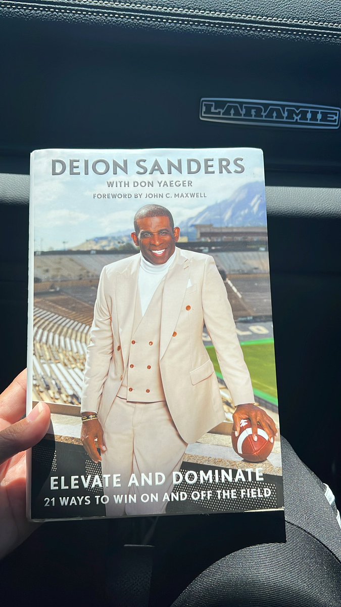 What a Great book and I’m only on chapter 4. There is something for everyone in here. In fact all three of my kids will be getting a copy of this book!! Thanks for the advice and words <a href="/DeionSanders/">COACH PRIME</a>