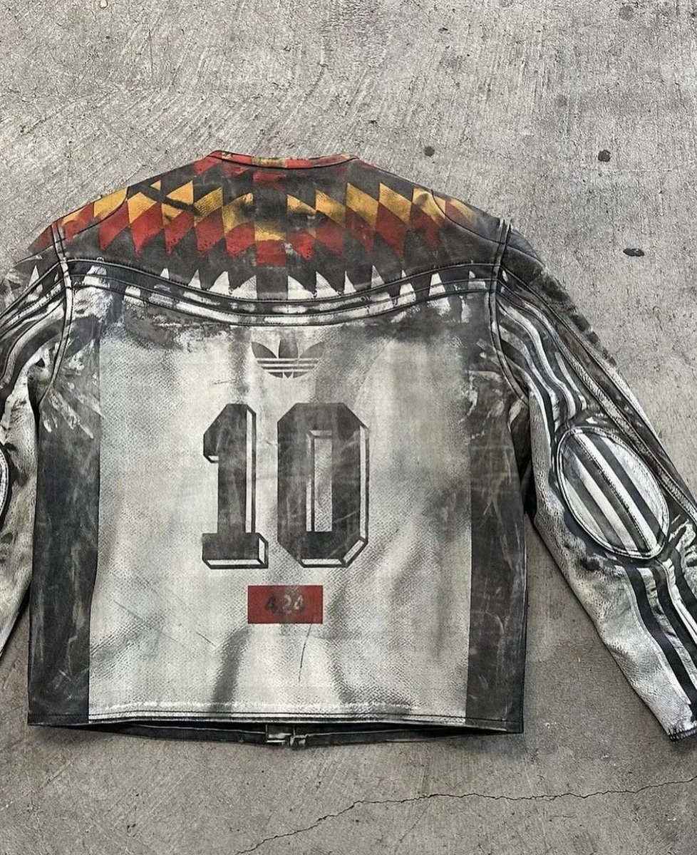 Football Shirt Leather Jacket by 424 & Adidas (2024)