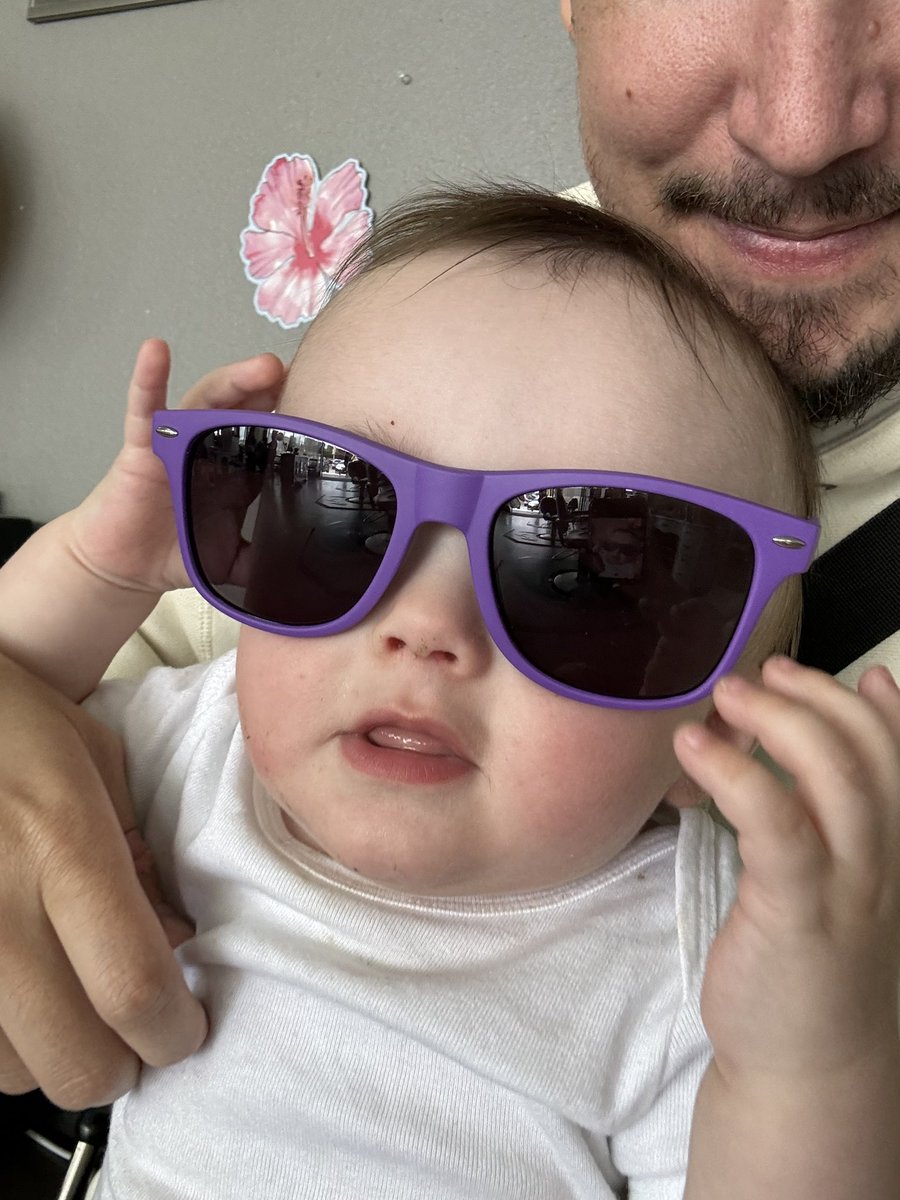 PatrckStatic's tweet photo. Got some snazzy @Twitch sunglasses when I was at Twitch HQ and Milo loves them https://t.co/hF3wB43mDA