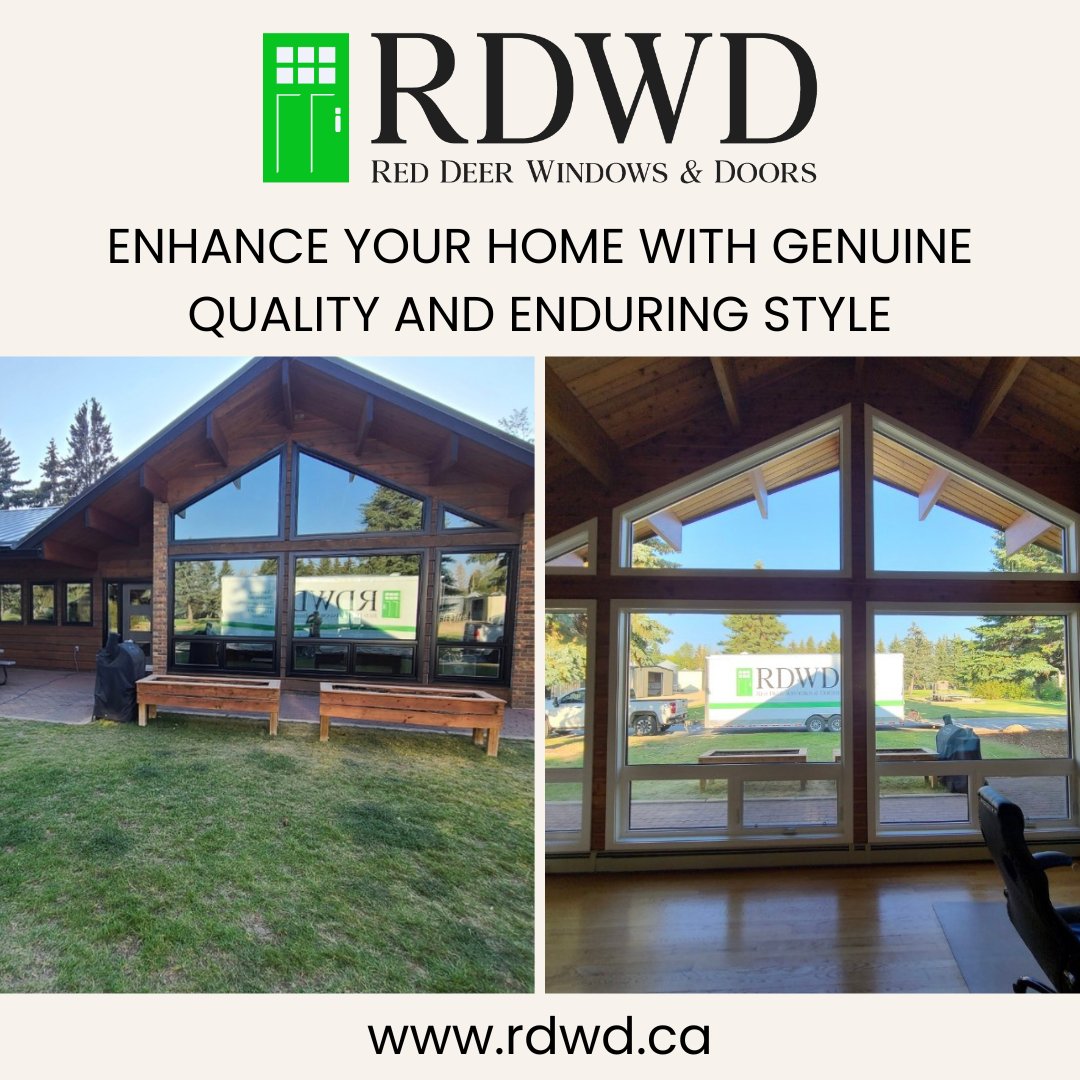 🏡✨ Red Deer Windows & Doors: Where family values meet quality craftsmanship. Let our family-owned business enhance your home with genuine style. #FamilyOwned #QualityCraftsmanship #RedDeer #CentralAlberta #WindowsandDoors