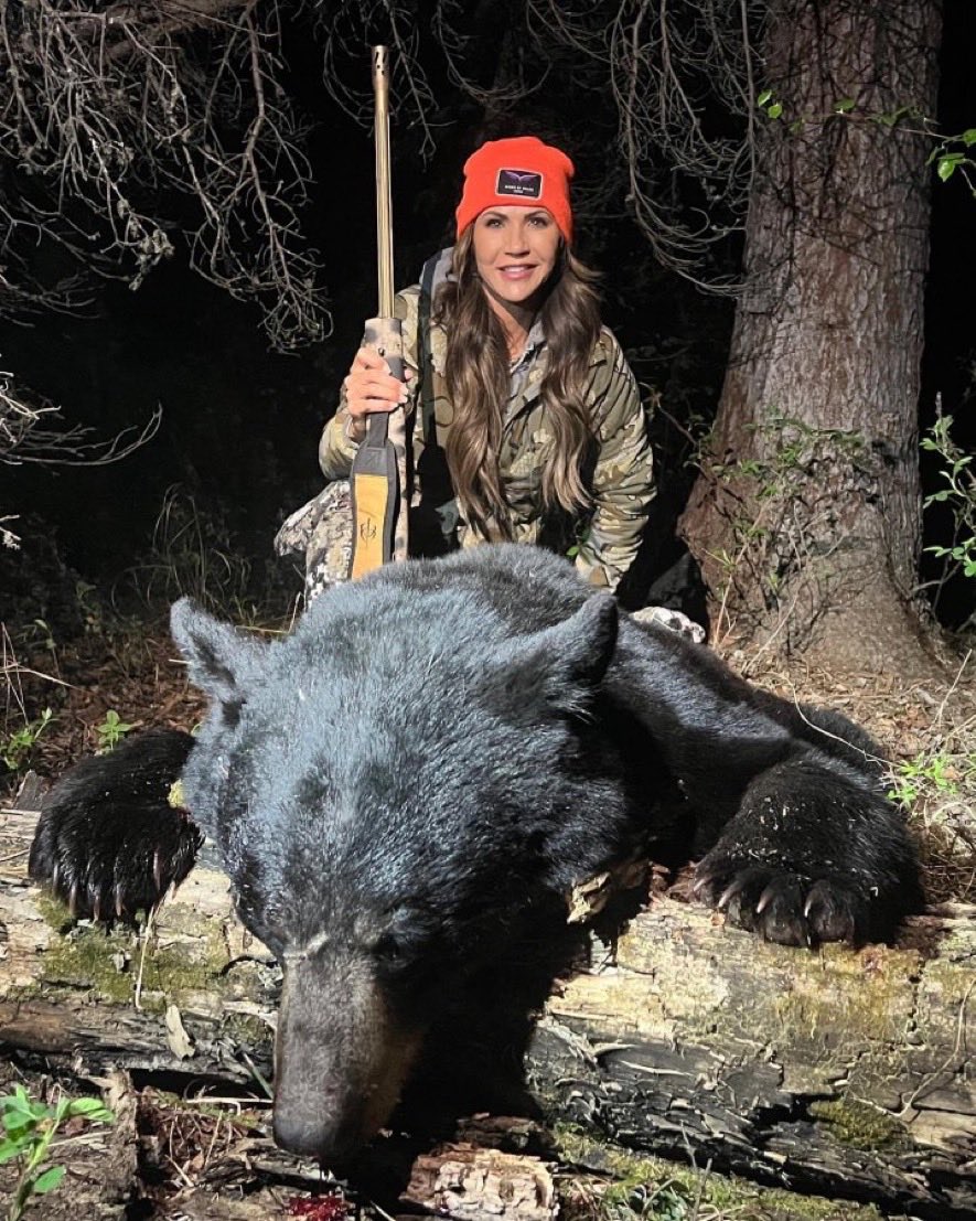 Not only does Kristi Noem kill bears but she kills dogs too. Never forget the cruelty of Kristi Noem and ilk like her.