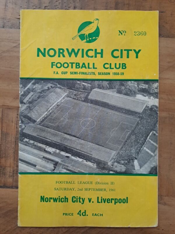 Norwich City v Liverpool 2nd September 1961 Programme

£5.00 currently

1 bid

Ends Sun 28th Apr @ 2:17pm

ebay.co.uk/itm/Norwich-Ci…

#ad #otbc