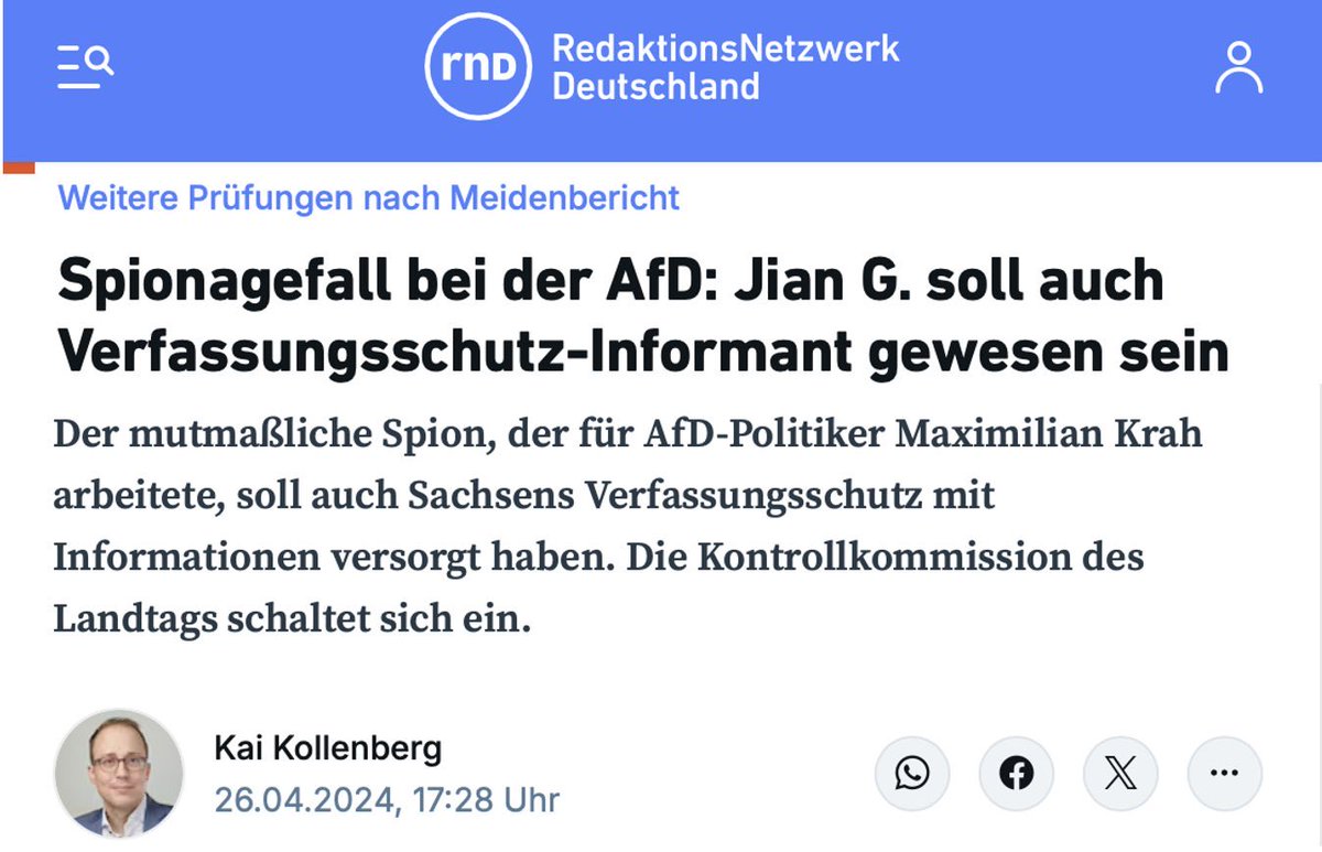 Ich weiß nicht, was witziger ist: Das wir davon nichts in der Tagesschau hören werden oder das Rechte auf einmal den Konjunktiv wieder als Fakt akzeptieren.