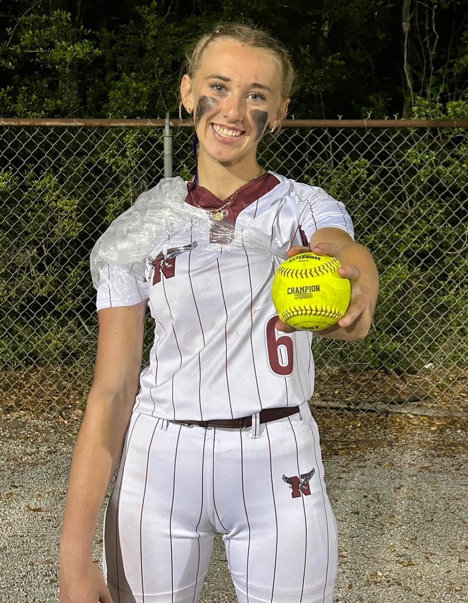 Congratulations Chloe Bailey (2027) on reaching 100 strikeouts on the season as just a freshman for Niceville HS. Districts start next week so keep spinning it Chloe!!! @ChloeB2027 #FullSteamAhead🚂🚂 #showupandshowout