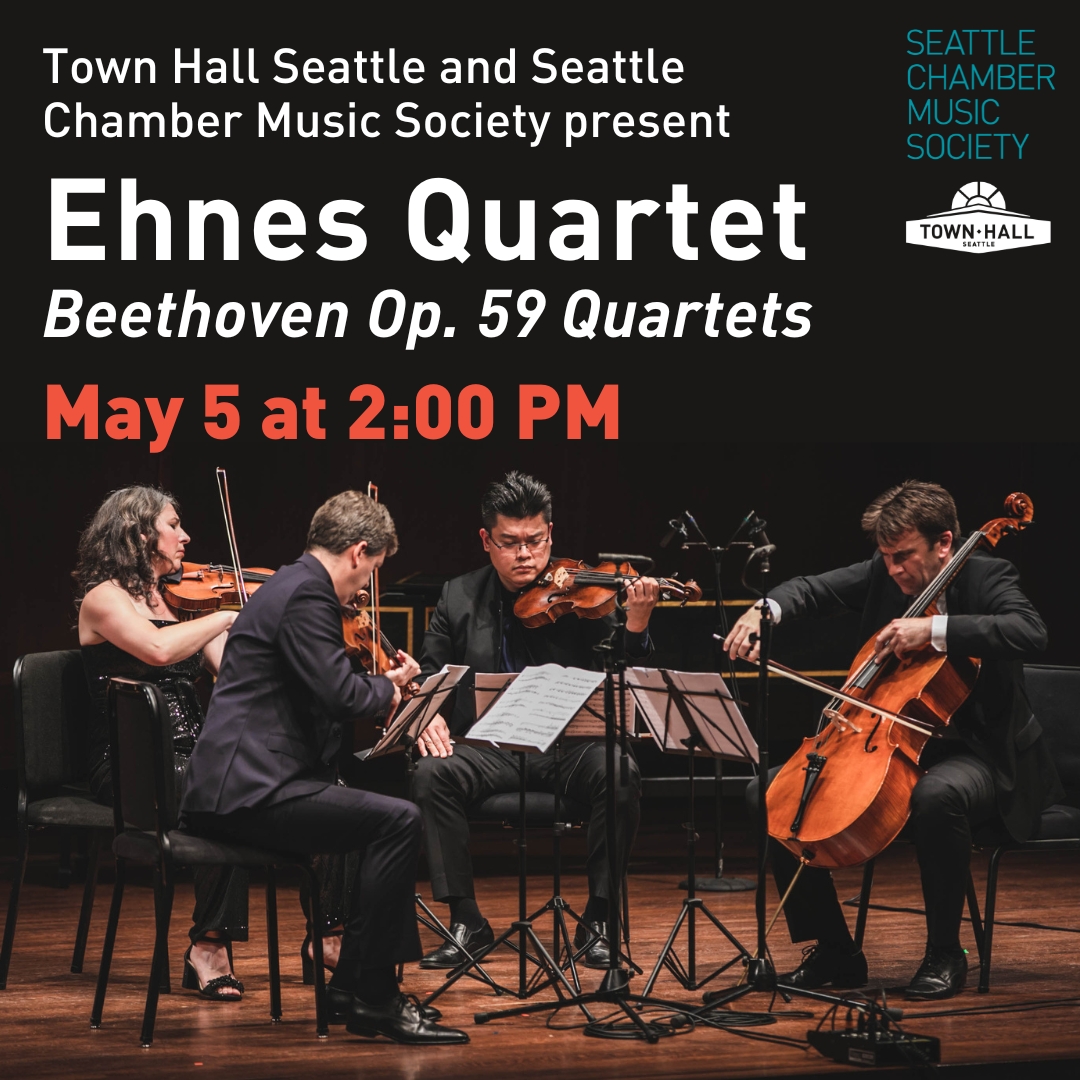 5/5 at 2 PM | The Ehnes Quartet returns to Seattle for an exciting mid-year concert featuring the three history-shaping Opus 59 String Quartets of Ludwig van Beethoven. 🎟 Get tickets now! bit.ly/44jqouI