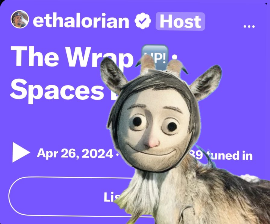 Garbage__Bear's tweet image. Thanks to the GOAT @feindura for joining spaces today hosted by @ethalorian 👏👏👏

#FABS