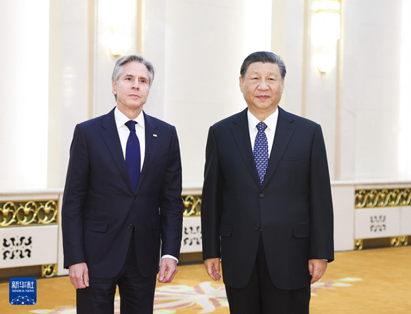 习近平会见美国国务卿布林肯 fmprc.gov.cn/zyxw/202404/t2… President Xi Jinping Meets with U.S. Secretary of State Antony Blinken fmprc.gov.cn/eng/zxxx_66280…