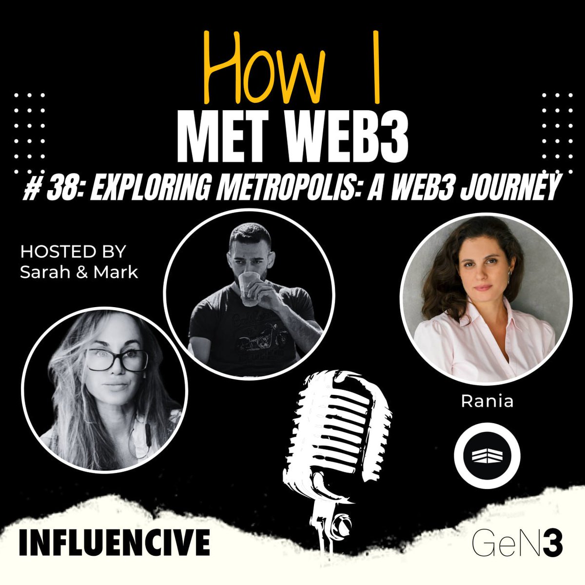 🎙️#38: Exploring Metripolis - A web3 journey @block_editor & @mhl_eth interview @TheRaniaAjami co-founder of @metropolisworld, discussing the fetures offered by their metaverse and the launch of their ERC-20 token. Enter the metropolis now! open.spotify.com/episode/2jWSx1…