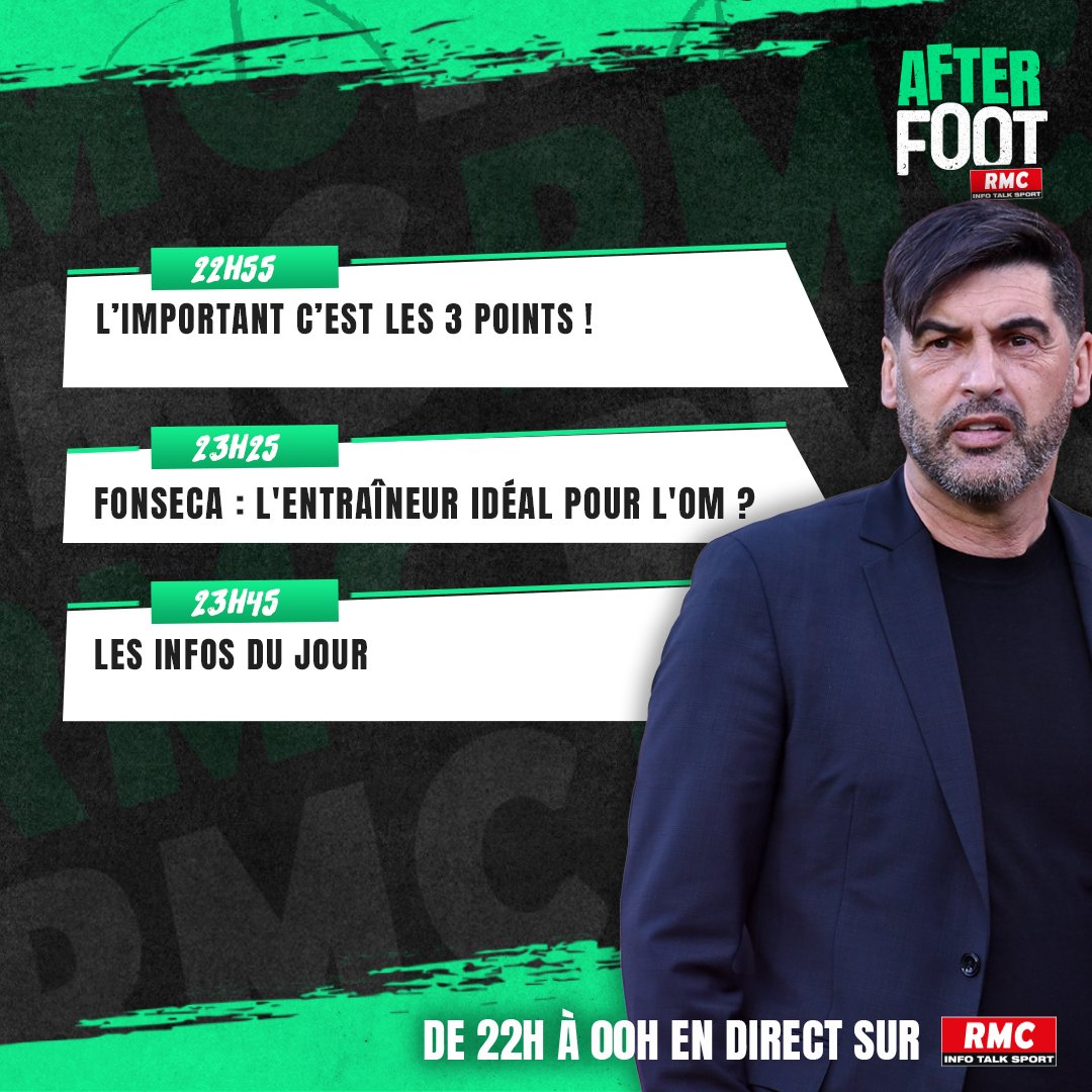 🚨 Le programme de l'After de soir ! 🎙️ On se retrouve sur @RMCsport après Montpellier-Nantes avec @nicojamain, @liocharbo et @walidacherchour.