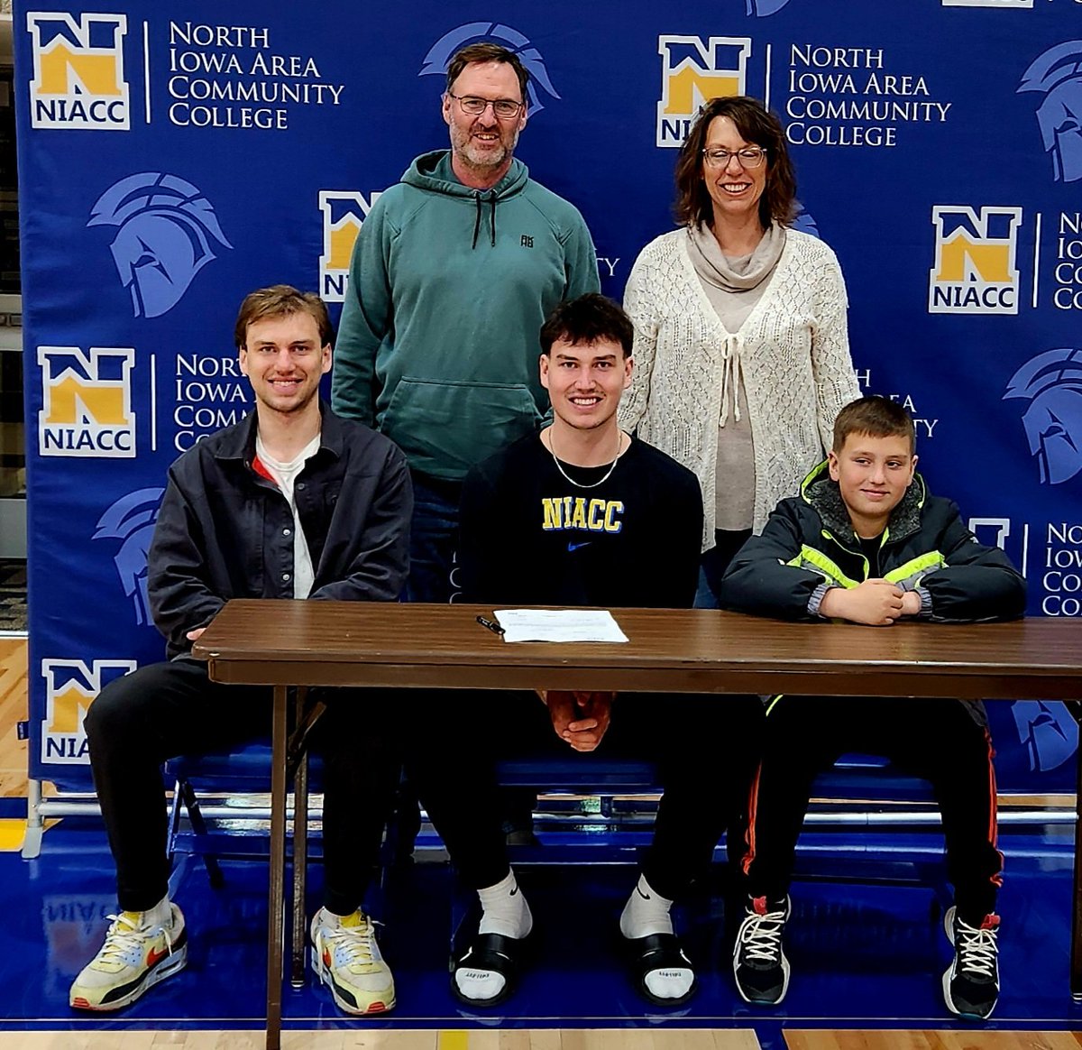 NIACC men's basketball player Wyatt Helming signed a national letter of intent with Adams State University, a NCAA Division II school in Alamosa, Colorado.