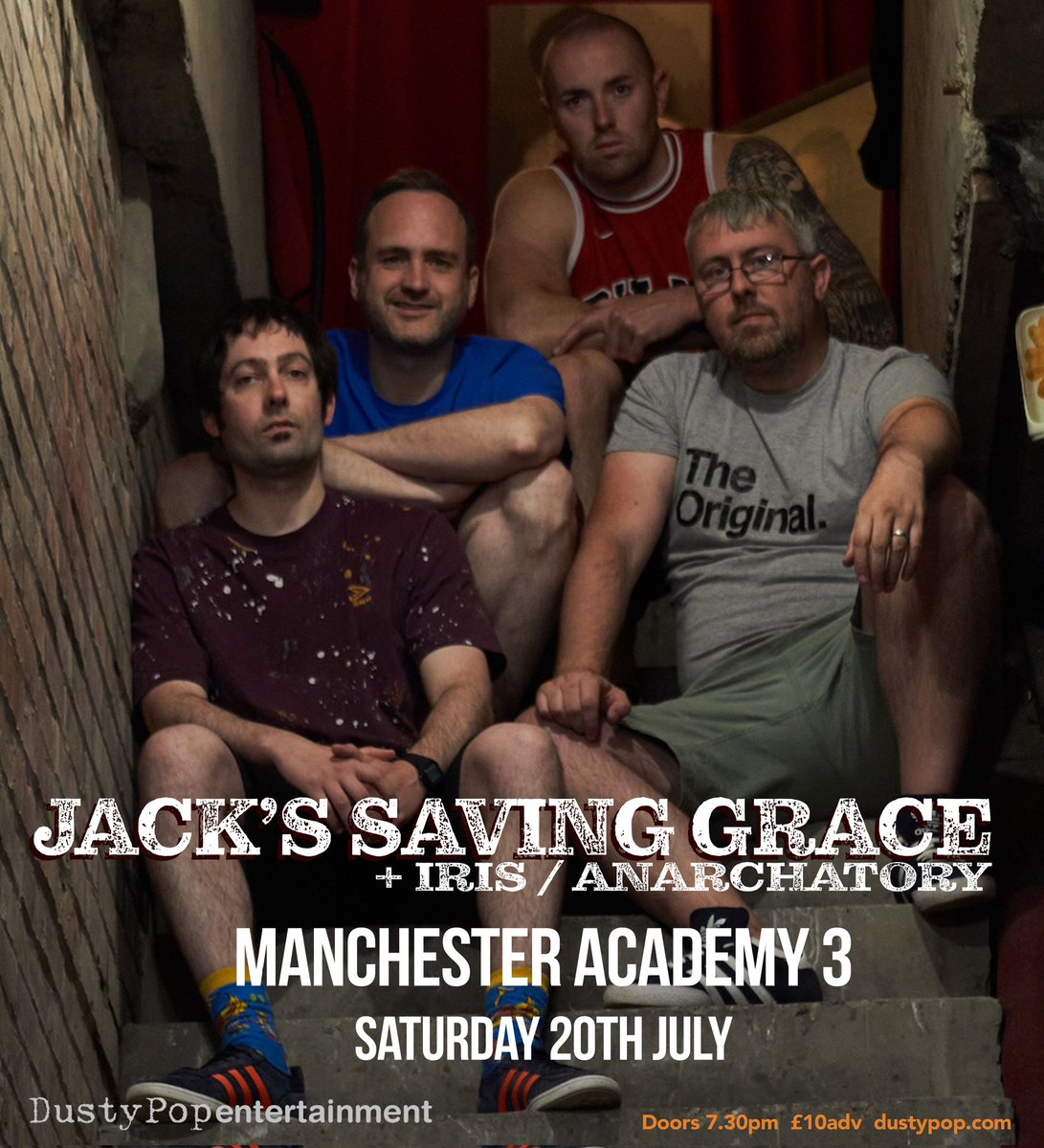 🚨🚨LINEUP CONFIRMED🚨🚨 It's official, Jack's Saving Grace will be joined by the awesome Iris and the brilliant Anarchtory when we headline Manchester Academy 3 Oxford Road on the 20th of July Tickets 👇 fatso.ma/ZLM9 @followers @DustyPopUK