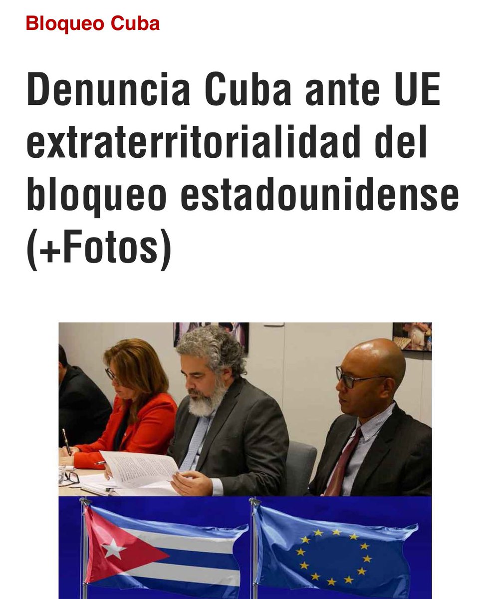 🇨🇺🇪🇺 Concluyen los encuentros entre #Cuba y la #UE en el marco del IV Ciclo de implementación del Acuerdo de Diálogo Político y Cooperación Cuba-UE. Este es el camino correcto. Frente a quienes apuestan por las sanciones y el bloqueo, nosotros defendemos profundizar en la…