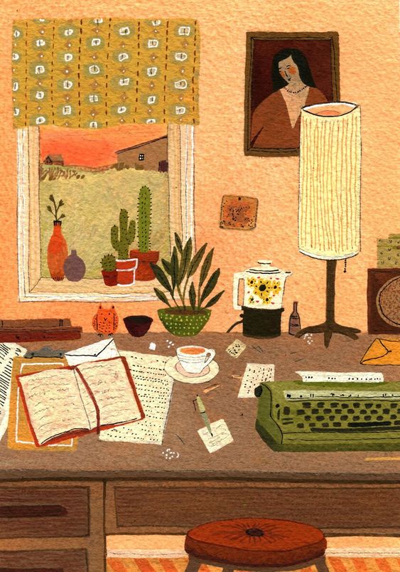 It's Friday. What will your weekend read be? (art by Becca Stadtlander)