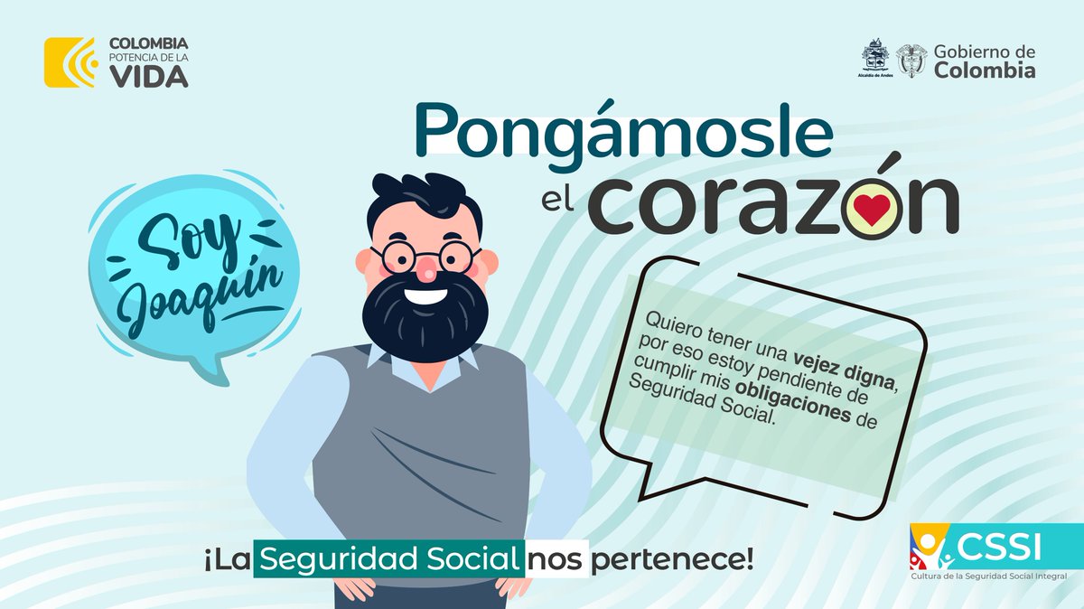 #SeguridadSocial || ¡Por una vejez digna!, afiliarse a la seguridad social no es un juego.

#pongamosleelcorazon #culturadelaseguridadsocial