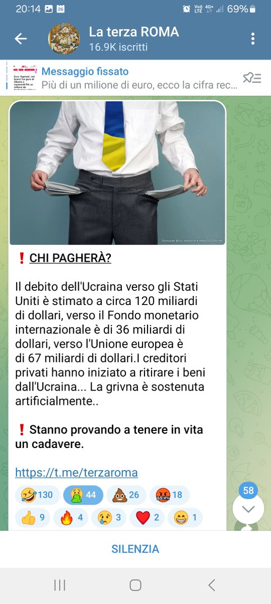 ❗CHI PAGHERÀ?

t.me/terzaroma/7909

#Ucraina #VolodymyrZelensky #Zelensky #Russia #NATO #USA #UK #UE #FMI #UkraineRussiaWar #RussiaUkraineWar #RussiaUkraineConflict #UkraineRussiaConflict #WWIII