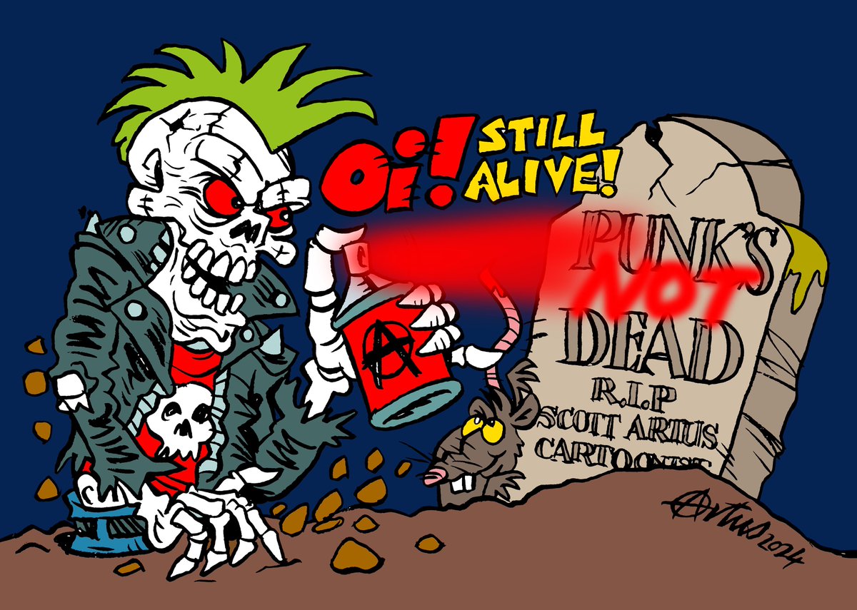 Oi! Still alive!
Punk’s not dead!

#punkart #punksnotdead #punkrock