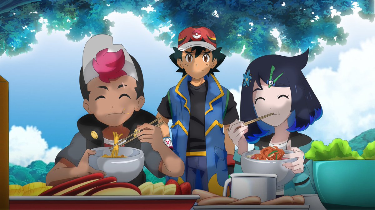 Lunch time with the World Monarch before his big announcement to the whole world. #Anipoke #Pokemonau