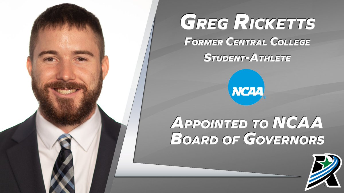 🚨: Former @CentralDutch Student-Athlete, Greg Ricketts, Named to @NCAA Board of Governors! #rollrivers 📰: bit.ly/3Qkmz2s