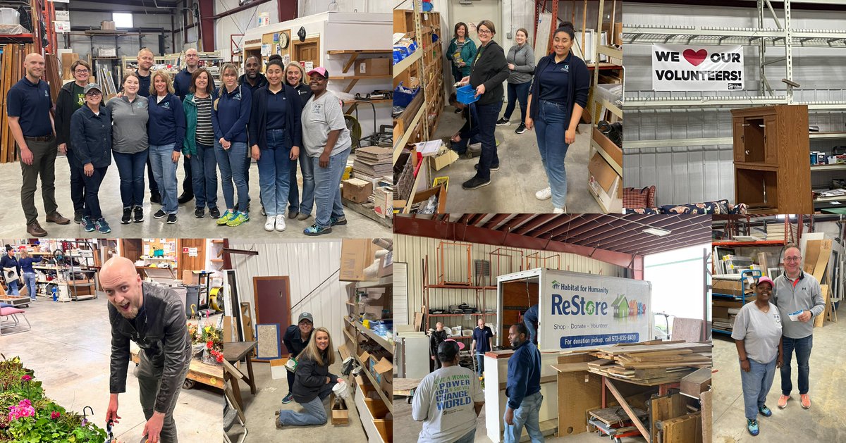 In recognition of #NationalVolunteerWeek, members of #TeamDED have been donating their time to organizations that are strengthening #MO communities. Today, team members had the opportunity to serve at @RiverCityH4H! #HelpingMissouriansProsper