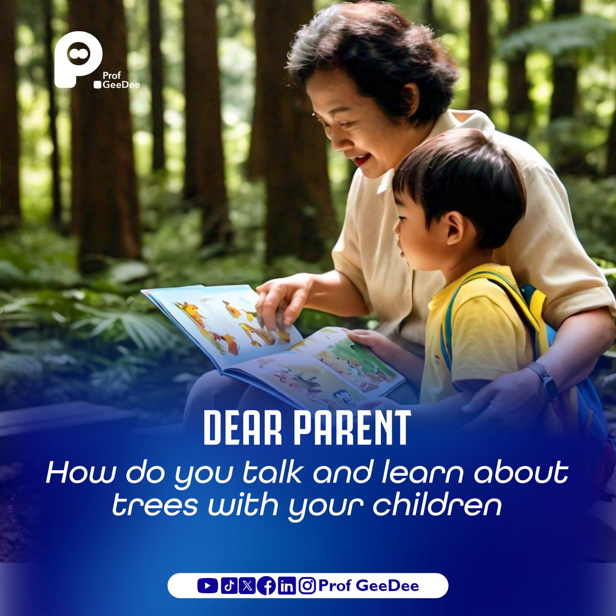 Trees have come to be very useful to human beings, even in our everyday life.

As parents, you must train your children to recognize some of these importance as they grow.

#earlyyears
#earlylearning
#earlychildhooddevelopment
#dearparentseries
#profgeedee