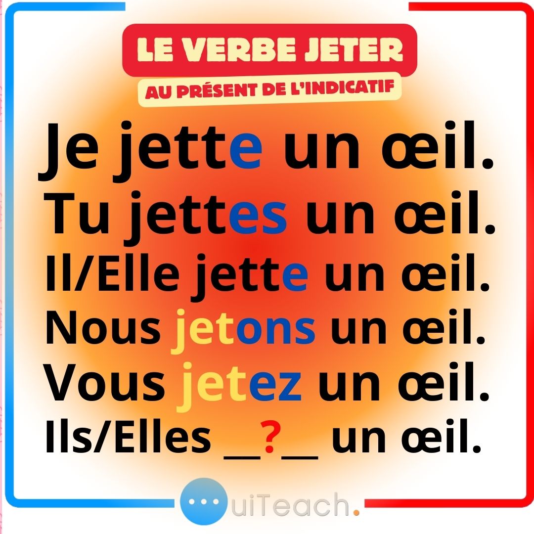 Let's learn the verb 'JETER' in French 🇨🇵|Learn and speak french with Alain and Moh 👍🏽 🇨🇵 😀
#frenchlesson #frenchconjugation