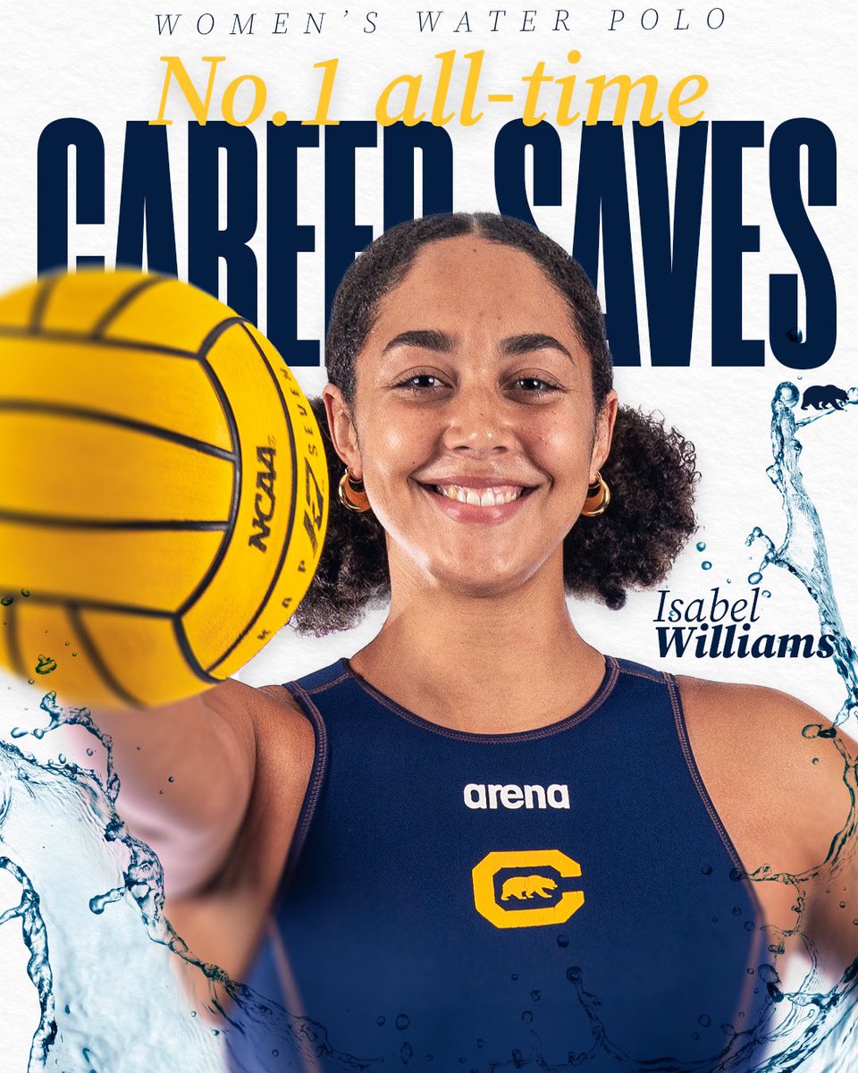 SHE 👏 DID 👏 THAT 👏 

With her 12 saves today, Isabel Williams reaches 8️⃣2️⃣4️⃣ in her career to become the Bears’ all-time leader in career saves! 👑

#HistoryMade #ShesNotDoneYet