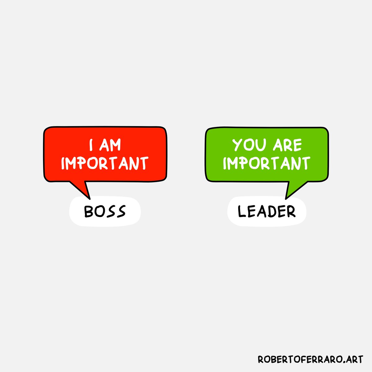 Bad leaders vs Good leaders.