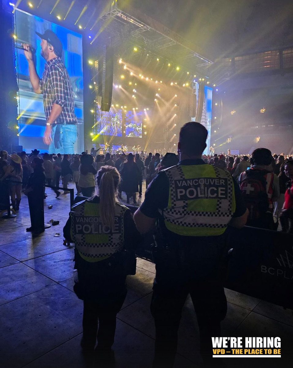 #JoinVPD and have the opportunity to protect and serve your community while being at every major sporting and concert event in our great city!