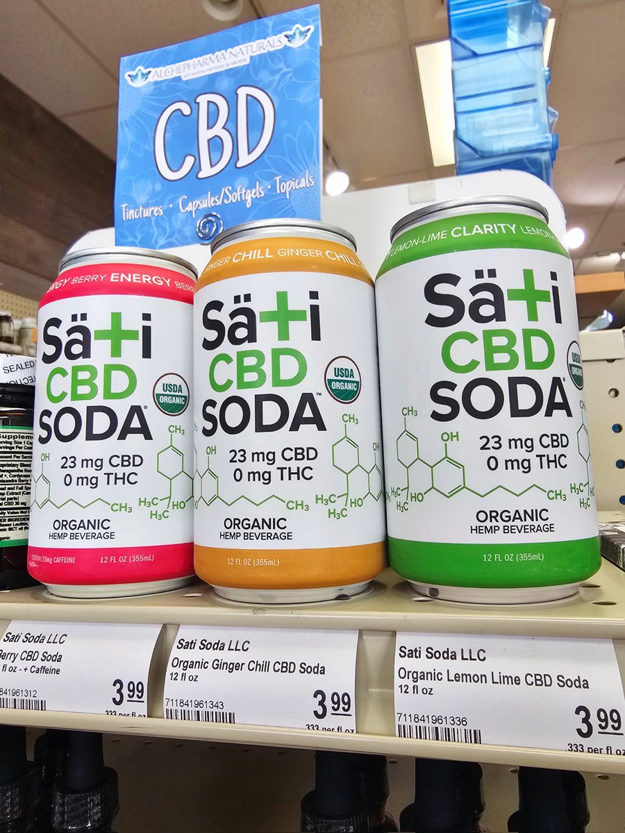 In addition the the standard tinctures, capsules, gummies, and topicals, we also have some skincare, drinks, and chocolate that contain CBD!

#supplementstore #HealthFoodStore #vitaminstore #SparklingWater #soda #sodaalternative #cbd #cbdsoda #cbd #cbdproducts