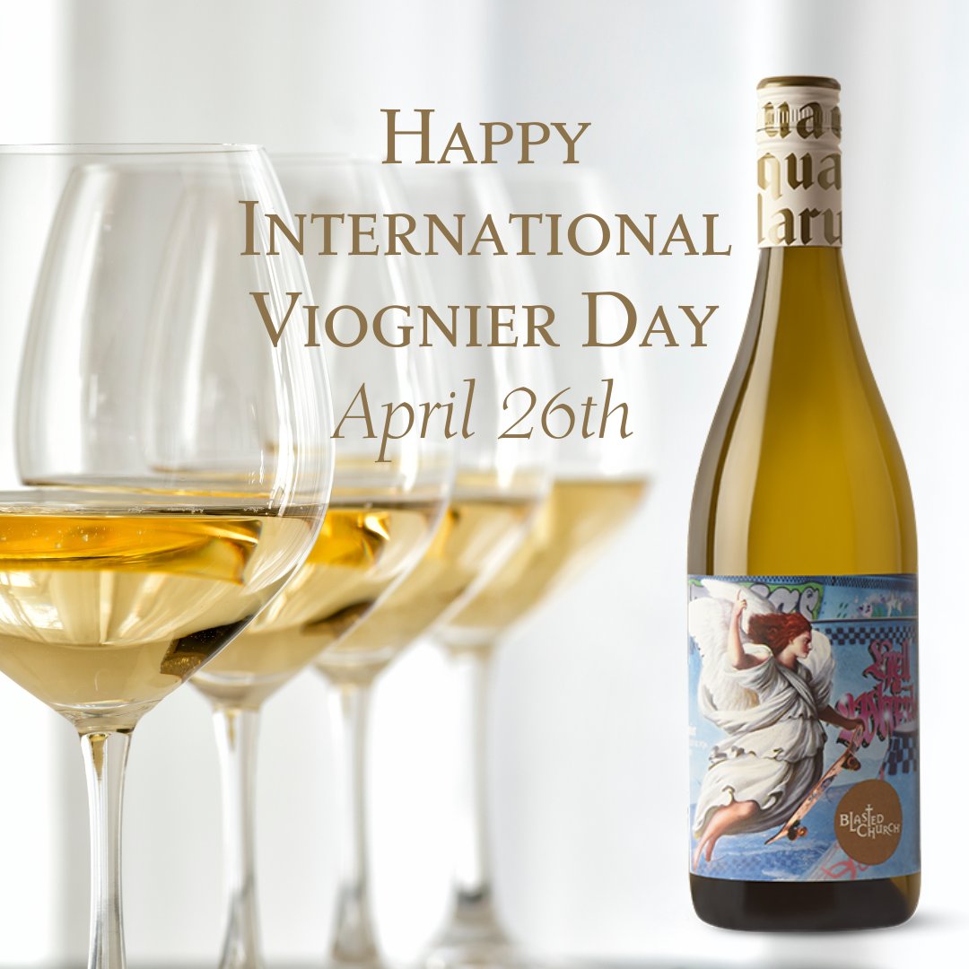 Happy #InternationalViognierDay ! 
Enjoy our juicy and very delicious 2022 Viognier. Hardcore stone fruits lead, tropical fruit, blossoms and orange notes. A very versatile Viognier! ✌🏻 #BCWine

blastedchurch.com/product/viogni…