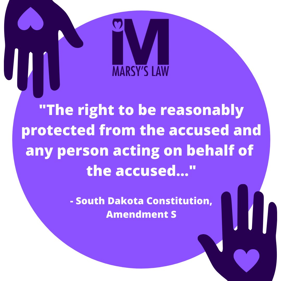 Know your rights! You have the right to be reasonably protected from the accused and any person acting on behalf of the accused. #NCVRW2024