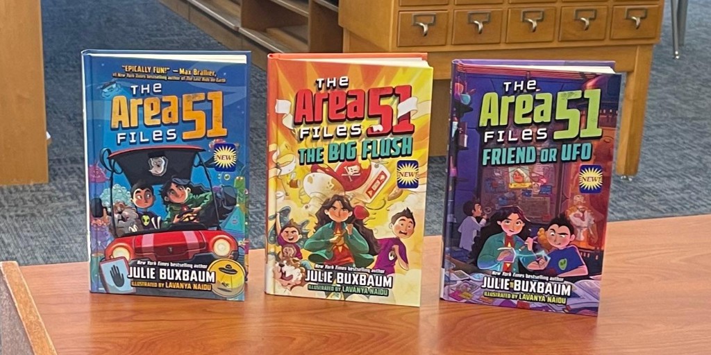 The Area 51 files, is a new series in the junior fiction section. In book one, Sky Patel-Baum is sent to live with her mysterious uncle, in Area 51, a top-secret military base where she's landed in a whole new world. What will she encounter? #EducateEngageEnrich