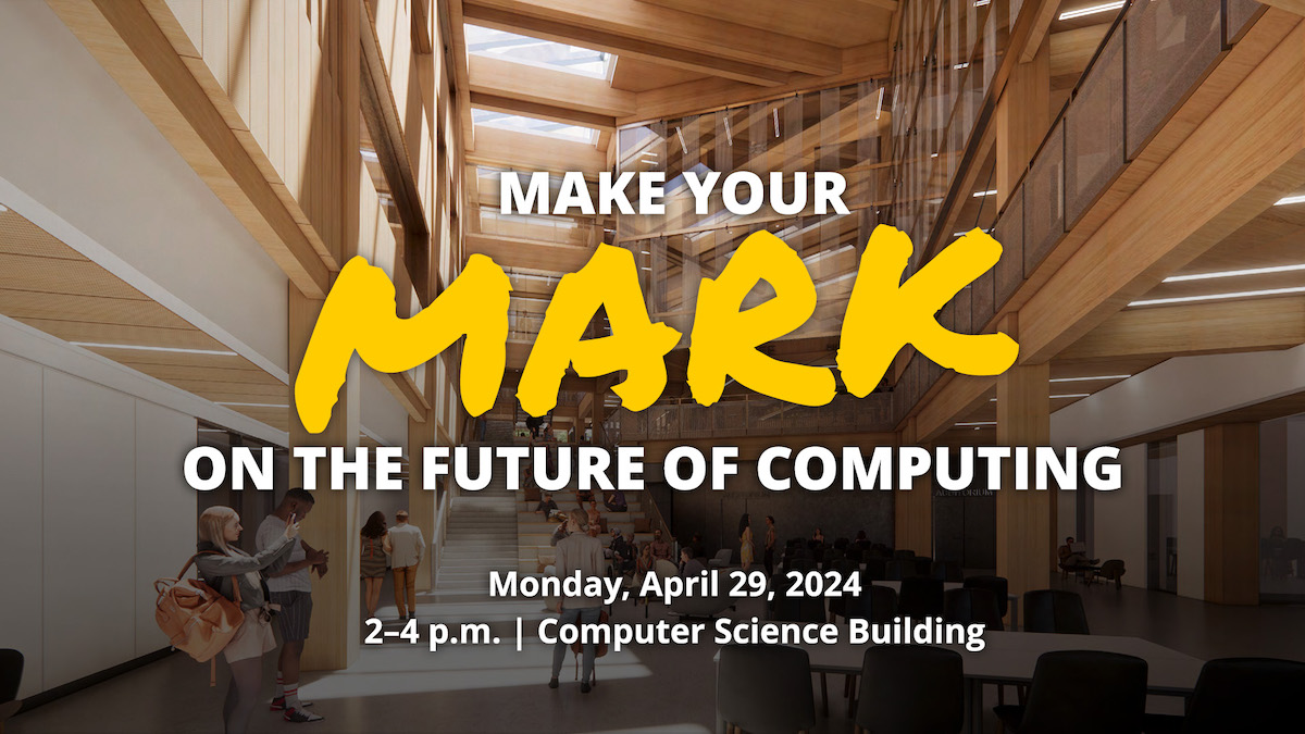 We are beam-ing with pride! The #UMassAmherst community is invited to make their mark on the future of computing at a special timber beam signing event on Founders Day—Mon., Apr. 29, from 2:00-4:00 p.m. in the Computer Science Building Atrium. Learn more: brnw.ch/21wJdSo