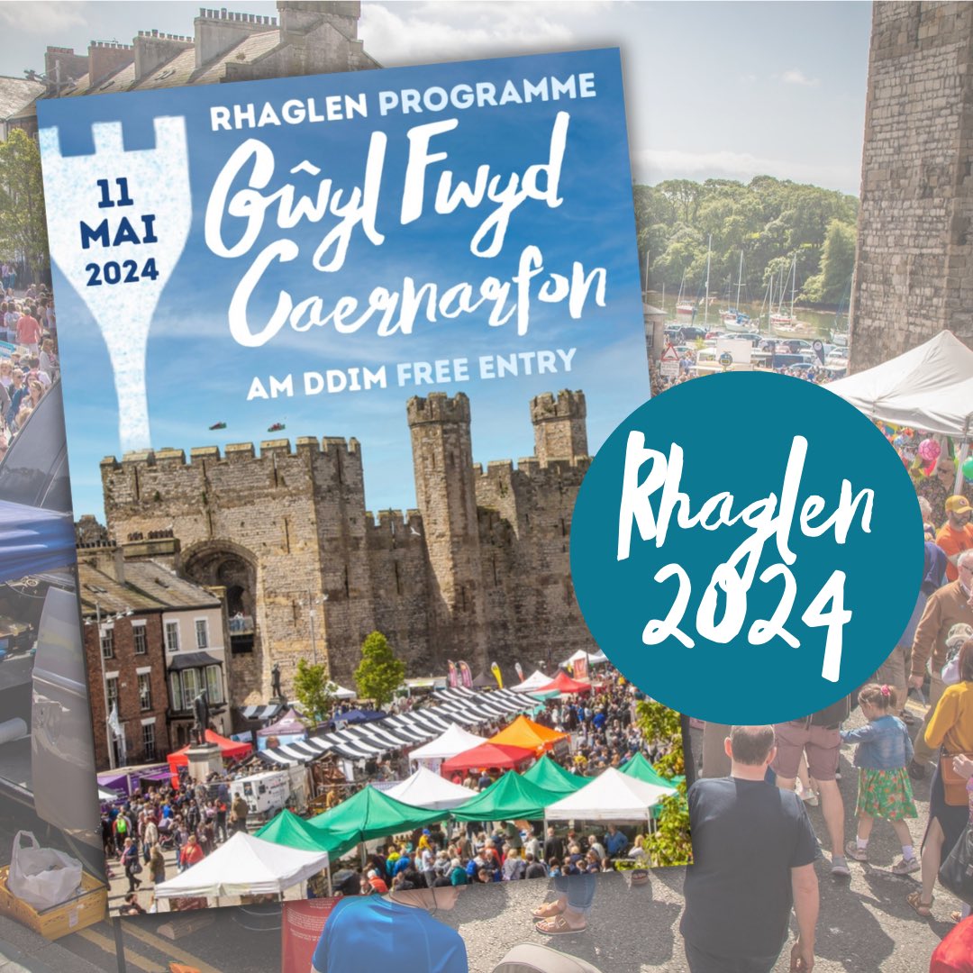 Gŵyl Fwyd Caernarfon (@gwylfwydcfon) on Twitter photo Cadwch lygad am raglen <a href="/GwylFwydCfon/">Gŵyl Fwyd Caernarfon</a> yn y dyddiau nesa! 👀
A full programme of activities! Out in the next few days! 🥙 Cadwch lygad am raglen <a href="/GwylFwydCfon/">Gŵyl Fwyd Caernarfon</a> yn y dyddiau nesa! 👀
A full programme of activities! Out in the next few days! 🥙