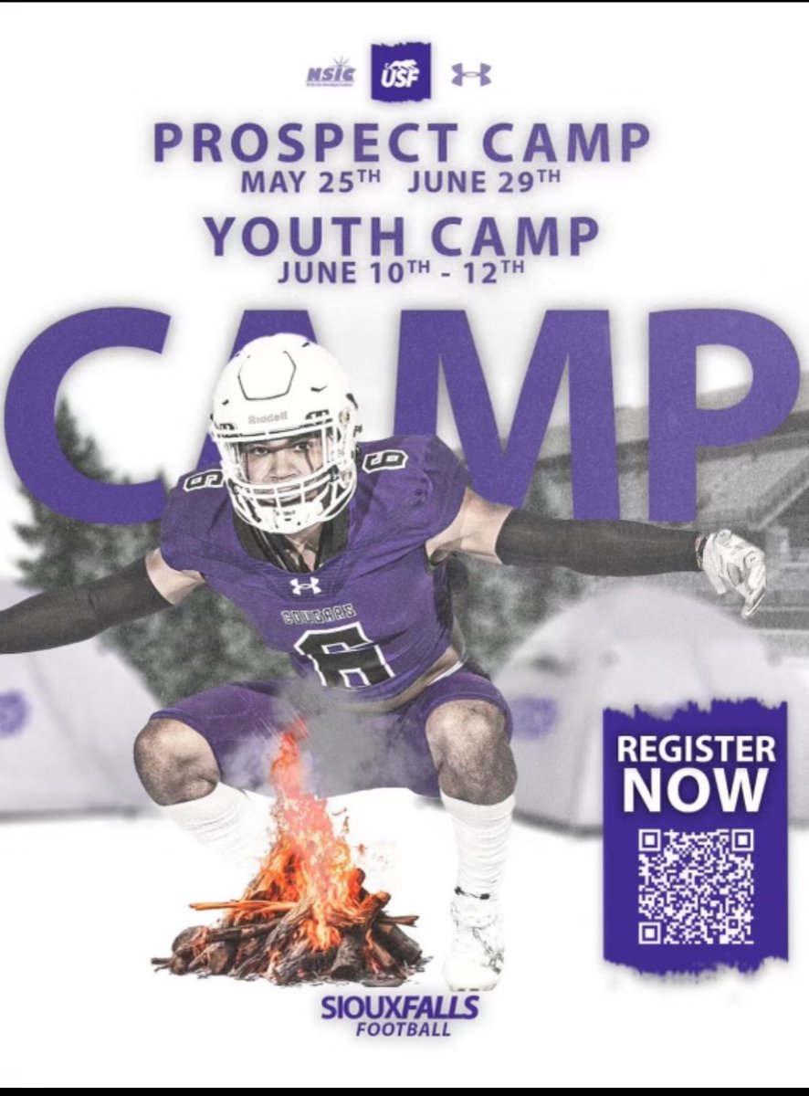 @USFCougarsFB summer camp registration is NOW OPEN! Don’t miss out! Get on the 🚌 and camp with the 🐾 before all 🪑 are filled!