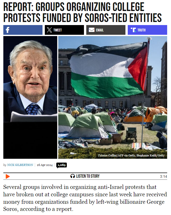 From Fox News: Progressive anti-Israel agitators across the country, including those who mobilized at New York City’s Columbia University, are associated with groups tied to far-left groups with radical associations backed by dark money and liberal mega-donor George Soros.…