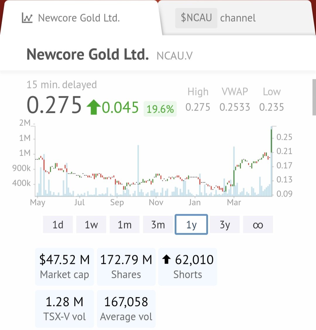 Late $NCAU.V reaction after the weaker than anticipated resource update The 'only thing missing' for Newcore now is tonnage/mine life, but the updated PEA that was obviously needed for a wake up call firmly shows a robust heap leach operation in the making, even after…