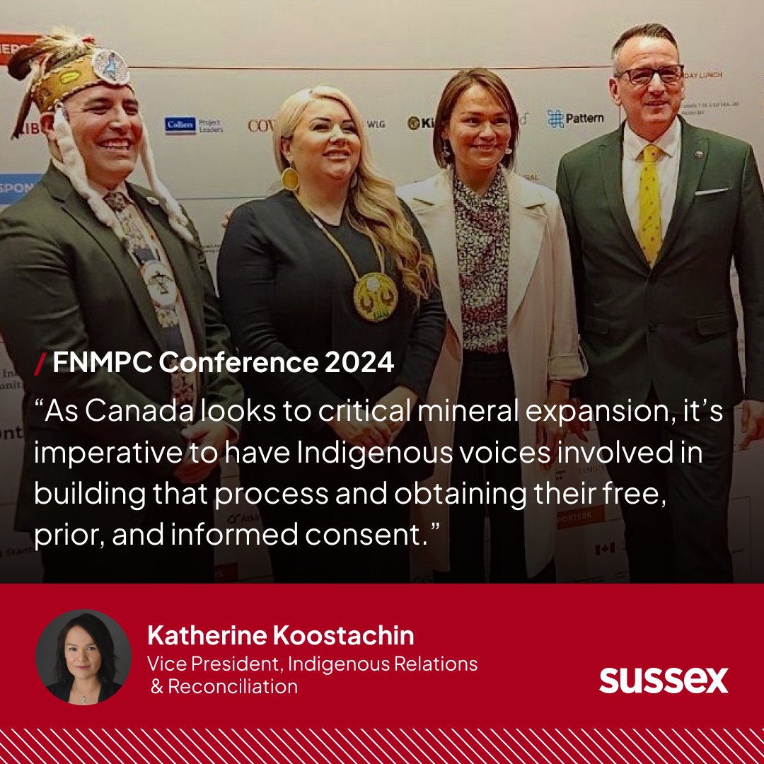 Highlighting an insightful session moderated by our VP, Kat Koostachin, at the 7th annual @fnmpc conference. Valuable discussions were had on 'Canadian Mining & First Nations' and the importance of Indigenous voices in critical mineral expansion. #FNMPC2024 #IndigenousLeadership