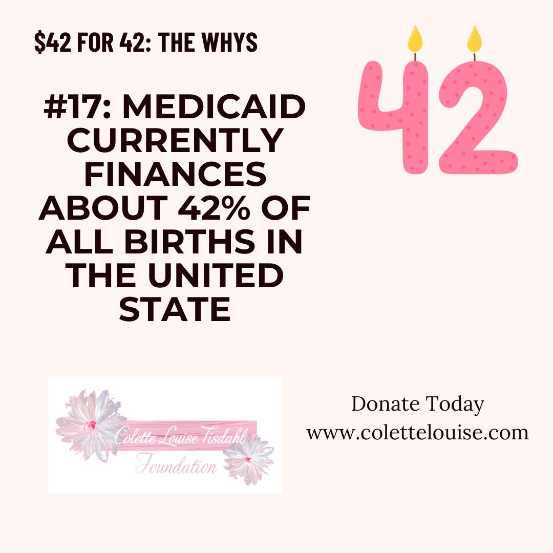 $42 monthly #donation = stability & hope to #families. #DonateNow 

colettelouise.com/donate/

#colettelouisetisdahl #cltfoundation #42for42  #financialassistance #financialcrisis #health #pregnancy #NICU #babyloss #miscarriage #stillbirth #infantloss #pregnancyloss #tfmr