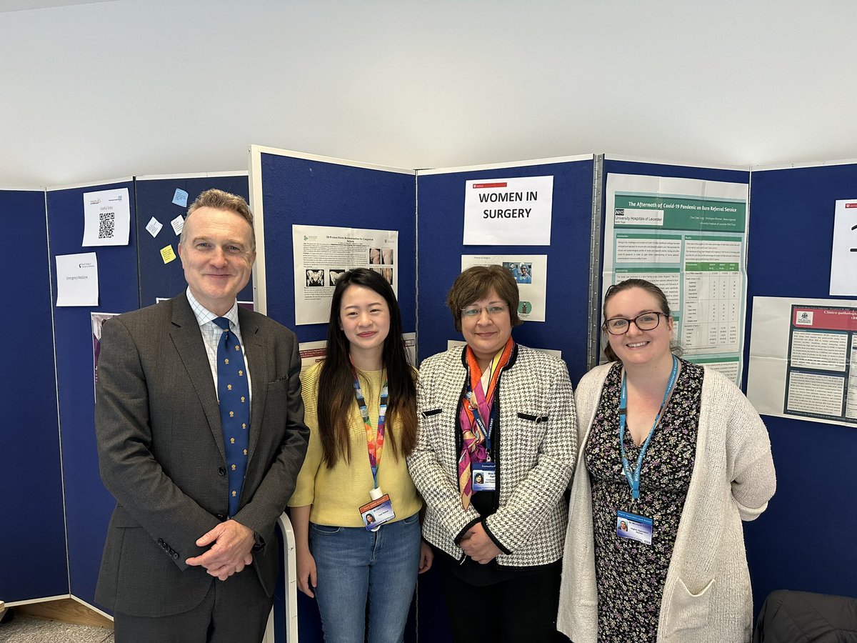 Women in Surgery stall by plastic surgeons at careers fair, Leicester medical school, supported by Mark McCarthy, Director of Clinical Education @UHL_ClinEd @lwim101 @Leic_hospital @BAPRASvoice @RCSnews @medmum3 @WomenSurgeonsUK @Leic_SCRUBS @NakulGPatel