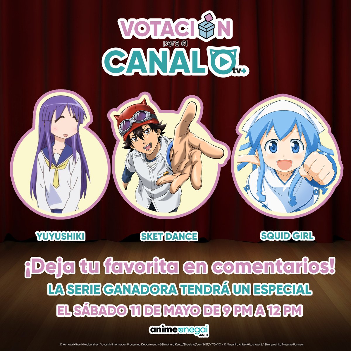 Se acerca el día del niño y Anime Onegai quiere celebrar con ustedes con un maratón de comedia. ¡¡ Así que se abre la votación!! 🎉
¿Cuál es la serie con la que mueres de risa? #comunidadonegai #maratón #series #anime #animelovers #serieanime