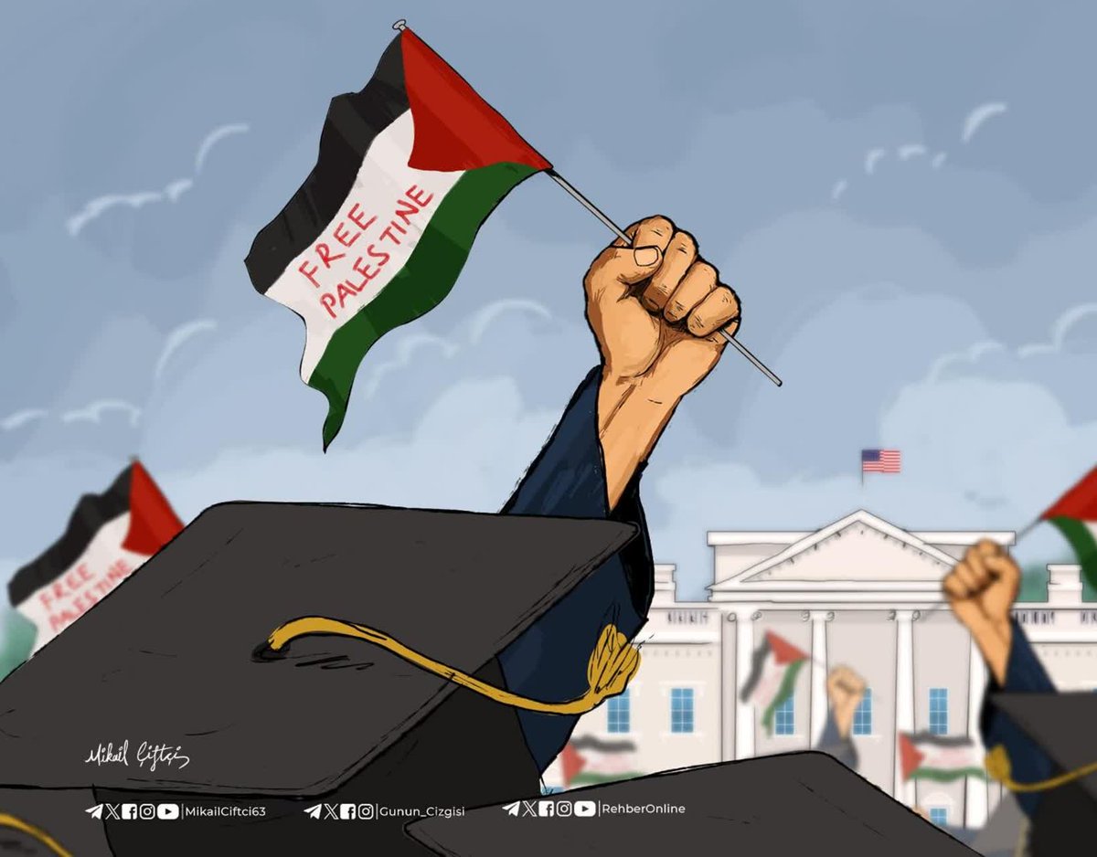 Le soutien des étudiants américains à la Palestine a montré que plus Israël et ses alliés répriment la population et les médias, plus la voix de la population de Gaza sera entendue. #Sorbonne2 #FreePalestine