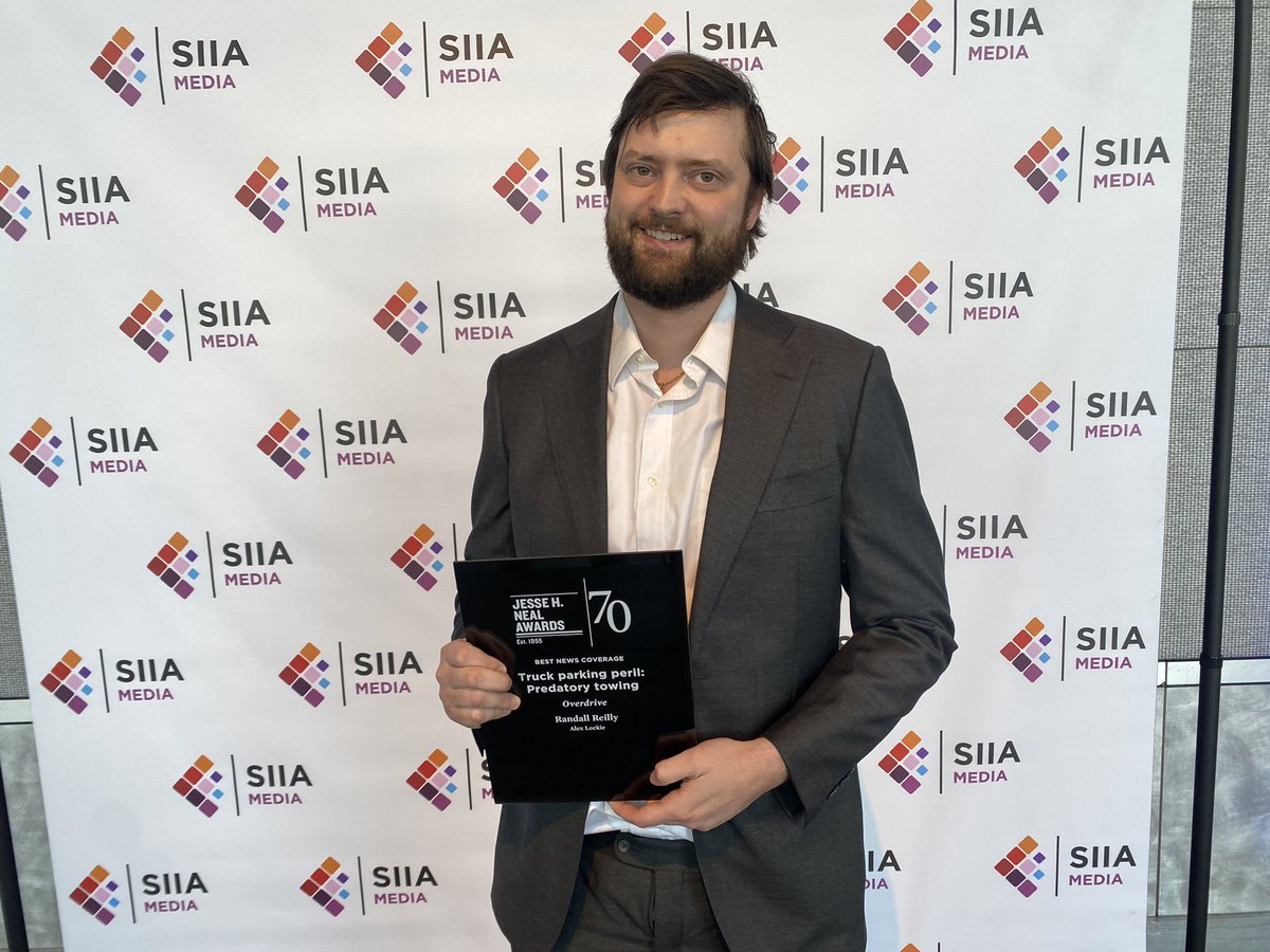 Won a @SIIA Neal award for best news coverage for my reporting on predatory towing. Thank you to everyone who spoke to me for these articles and my editor Todd Dill’s. Really an honor.