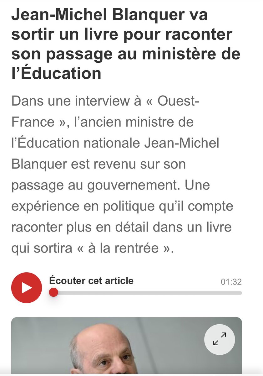 Aidons Jean-Michel #Blanquer à trouver un titre à son livre. 😋