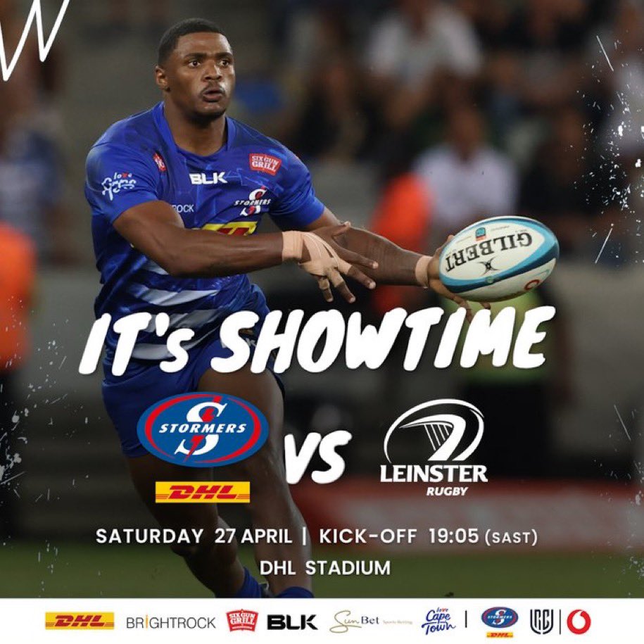 Good to see @dylanredza opening for @THESTORMERS on sat The big show at DHL Stadium on Saturday against @leinsterrugby 🎟️ Tickets here bit.ly/STOvLEI_24_X #STOvLEI #iamastormer #dhldelivers @Vodacom #URC