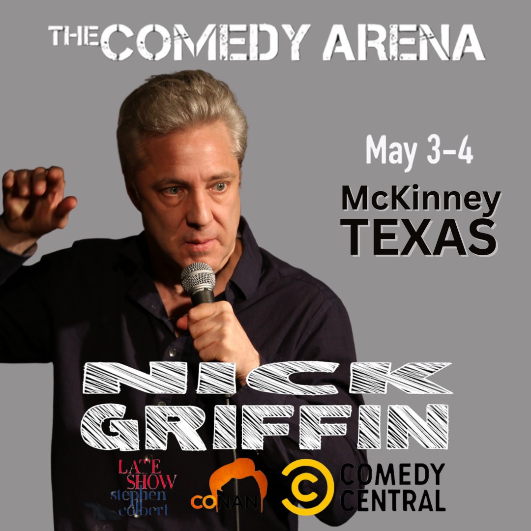 Come see me at The Comedy Arena in McKinney, TX next weekend! Ticket link: tickets.thecomedyarena.com