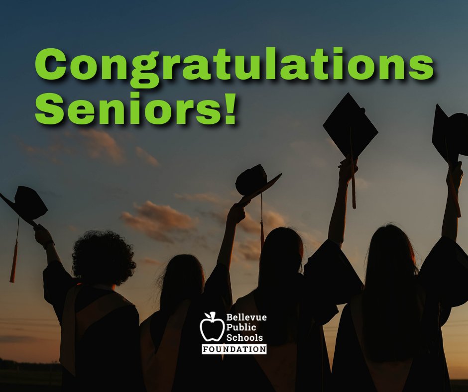 We are so grateful we were able to award scholarships to the 2024 seniors at both Bellevue high schools. Congratulations, seniors! We are so proud!