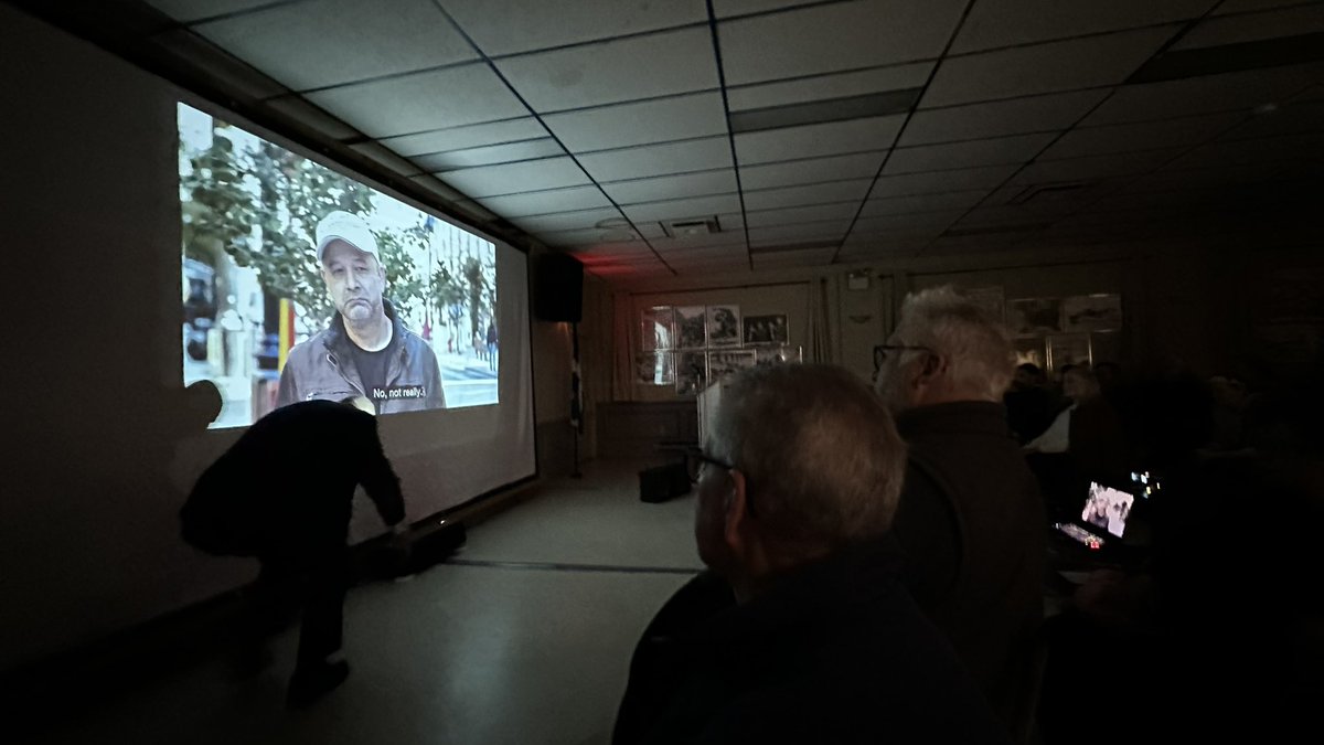 The NDG Legion hosted a viewing of the documentary “What We Choose To Remember” to a sold out crowd of local residents and visitors tonight. Standing room only. #community #englishspeakers #quebecpolitics 
#anglophone